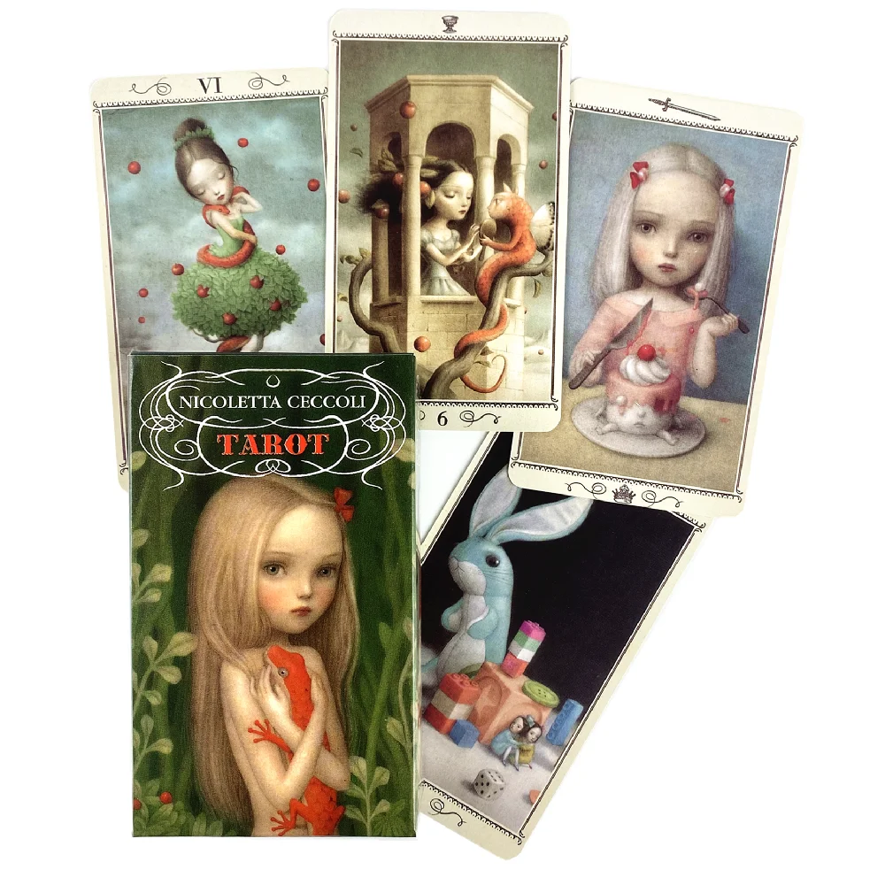 Nicoletta Ceccoli Tarot Cards Divination Deck English Vision Edition Oracle Board Games For Girls Party Playing