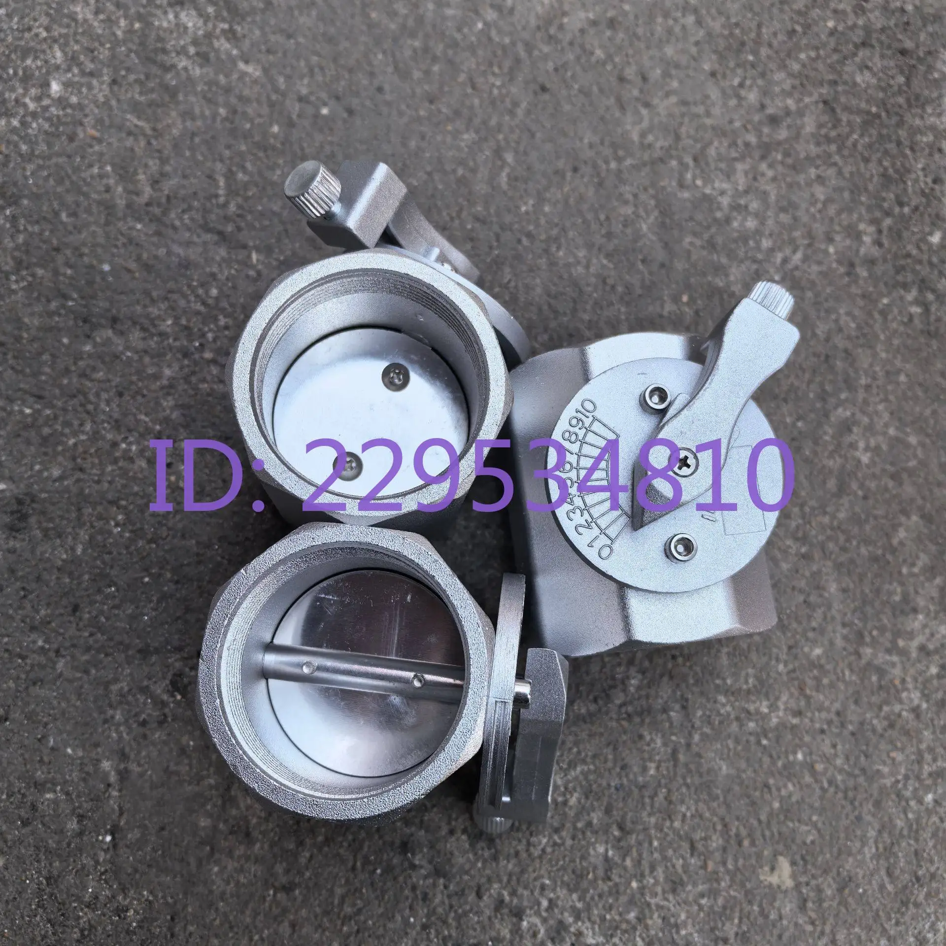 Butterfly valve with graduated aluminum alloy inner tooth wire port air valve, internal thread air volume control valve for kiln