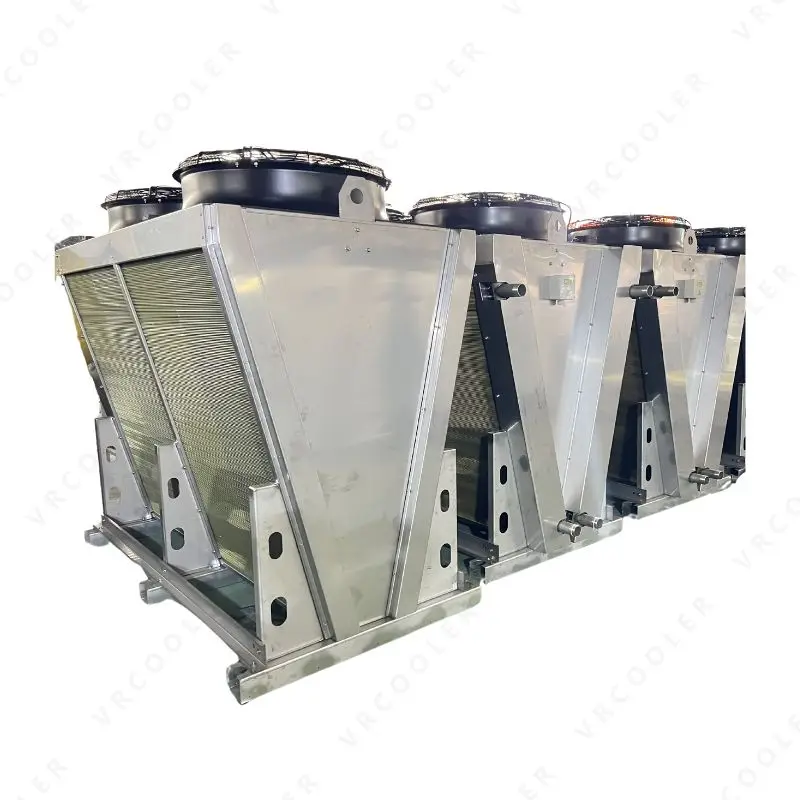 SS Tube Coated Aluminum Fin Dry Cooling Systems, Escola em uma área costeira, Perto do mar