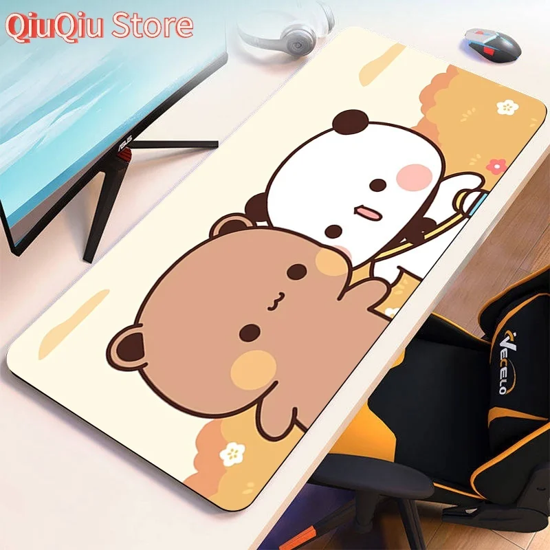 Kawaii большой коврик для мыши в стиле аниме Bubu Dudu Rak для ПК, игровой коврик для мыши