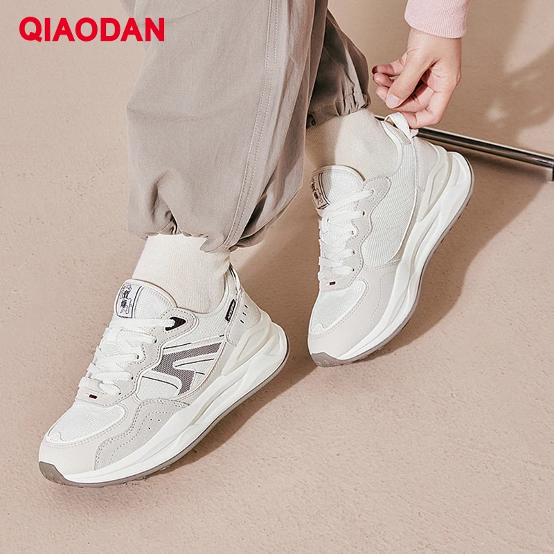 QIAODAN Sneakers for Women 2024 New Anti-slip High Quality Breathable Wearable Durable Athletic Outdoor Casual Shoes XM16240386