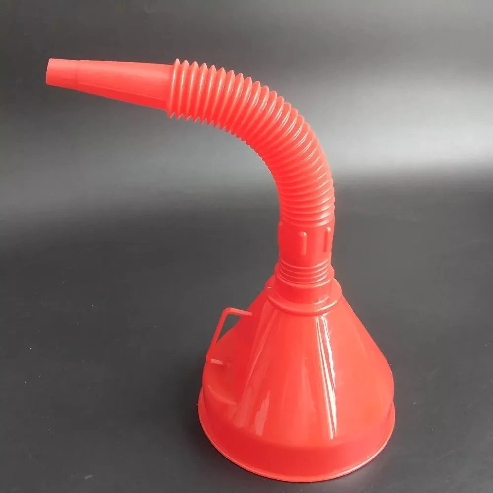 Durable Plastic Oiler Filter Funnel with Filter Detachable Hose Engine Refueling Funnel Long Mouth Safety Fueling Funnel Travel