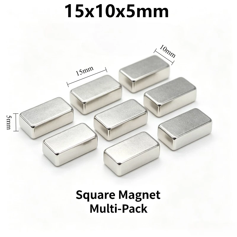 15x10x5mm Rare Earth Neodymium Magnet Rectangular Permanent Block Magnet for Industrial DIY Handcraft 15*10*5mm