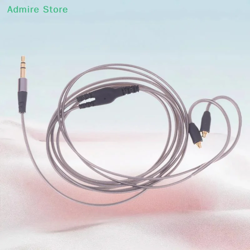 مقبس صوت MMCX طويل 120 سم إلى كابل سماعة الرأس 3.5 مم يستبدل لـ SE215/315/535/846/UE900/DC/VJJB/N1