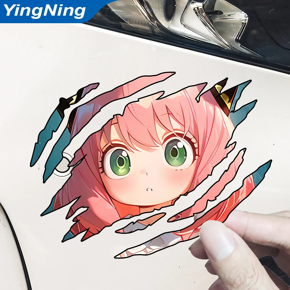 

Anime Ania Scratch Mark Car Stickers Body Door Waterproof Decals Auto Decor Scratch Covering Laptop Accessories 8cm/13cm/18cm
