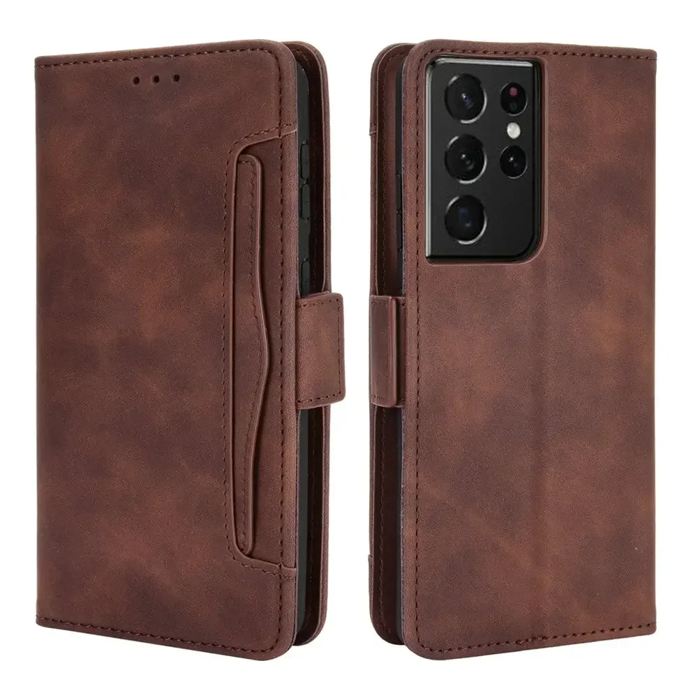 S25 S24 S23 S21 S 22 Ultra 5G Flip Case Card Leather Cover for Samsung Galaxy S22 Plus 23 FE S 24 S20 A55 A54 A35 34 Wallet Etui