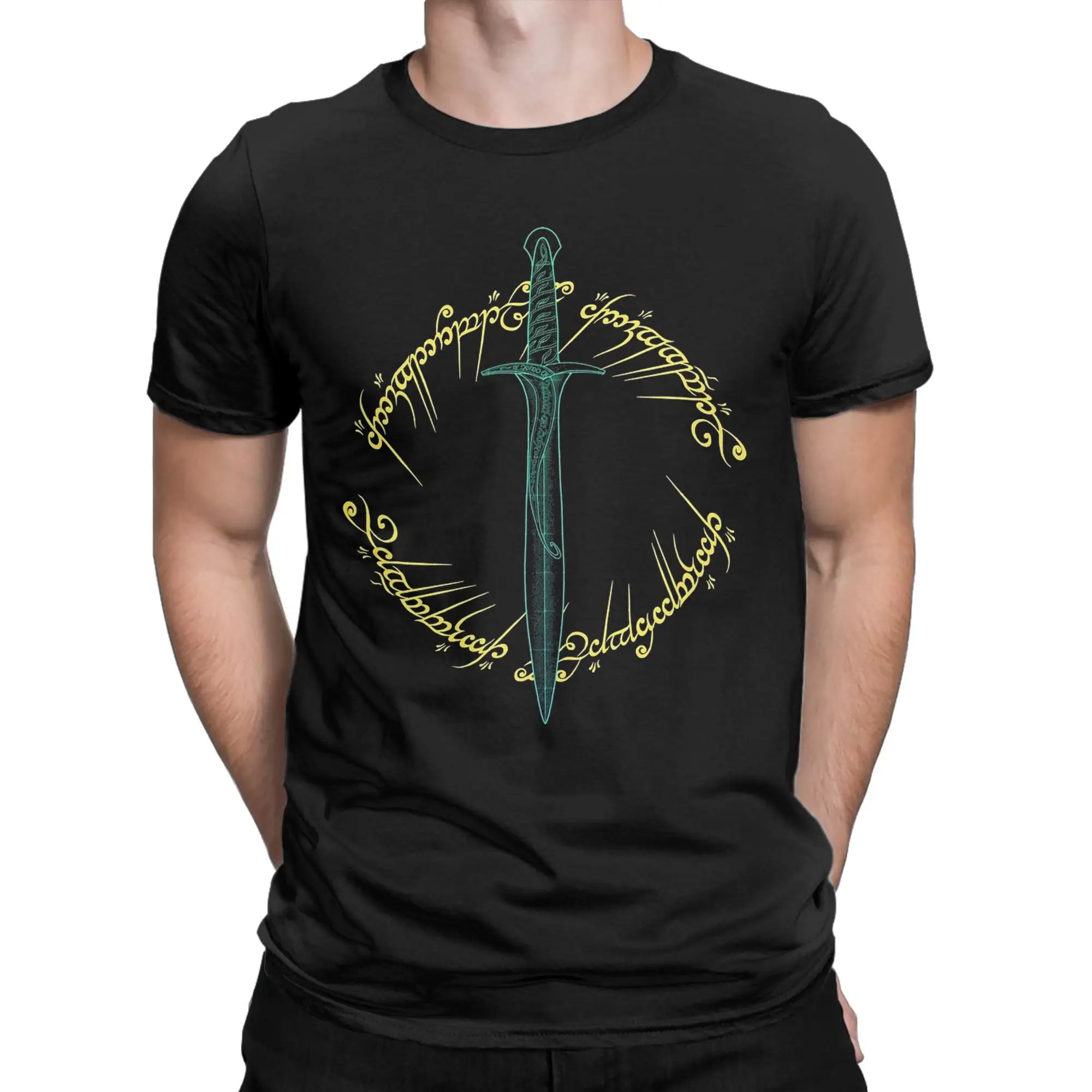 Men Sting L-Lords Of The R-Rings T Shirt  Pure Cotton Clothes Unique Short Sleeve Round Neck Tees Printed T-Shirts
