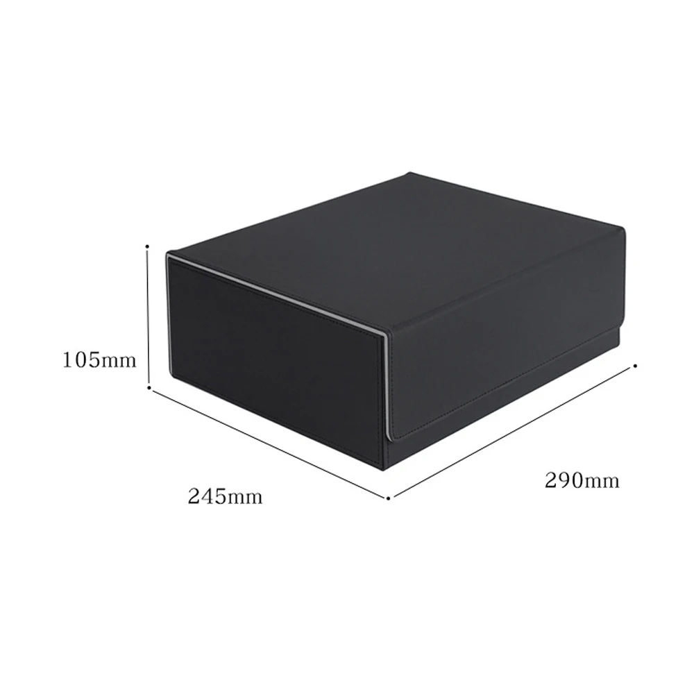 Trading card storage box, can hold 1800+ single decks, magnetic closure PU leather card box, fits for MTG, TCG,Yugion cards