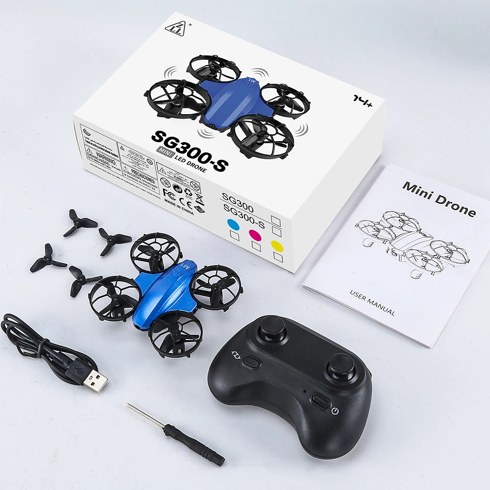 ZLLRC SG300S RC Drone 2.4Ghz 4CH Automatical Avoid Obstacle RC Quadcopter Protection Net Altitude Hold RC Helicopter Gift Toys