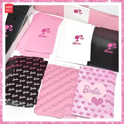 2024 New Miniso Barbie Element Pink Cute Cartoon Sticker Material Packing Airplane Box Sealing Sticker Box Girl Birthday Gift
