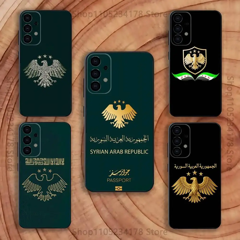 

S-Syrian A-Arab Republic Logo Phone Case For Samsung S25,S24,S21,S22,S23,S30,Ultra,S20,Plus,Fe,Lite,5G Black Cover