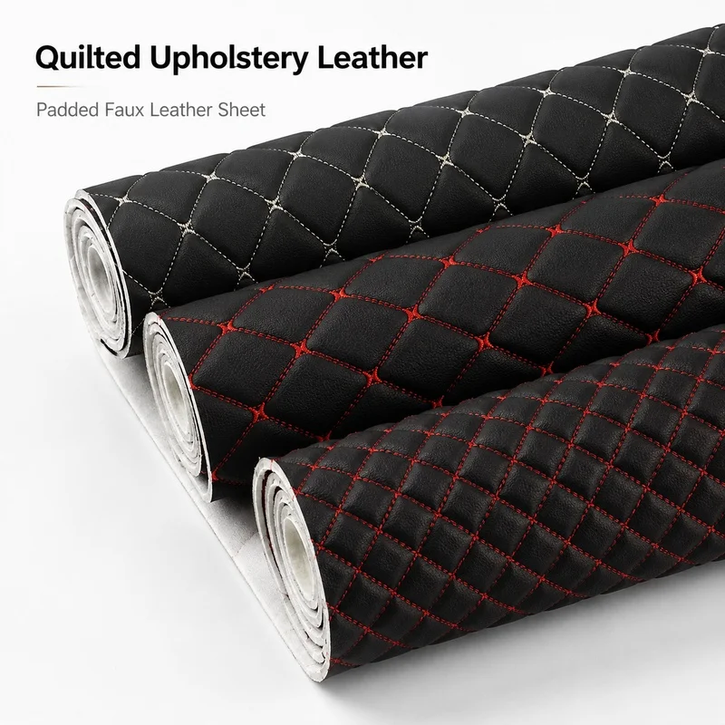 45x160cm 90x160cm Sponge Interlayer Faux Leather Fabric Car Door Panel Upholstery Seat Surround Trim Trunk Mat Auto Interior DIY