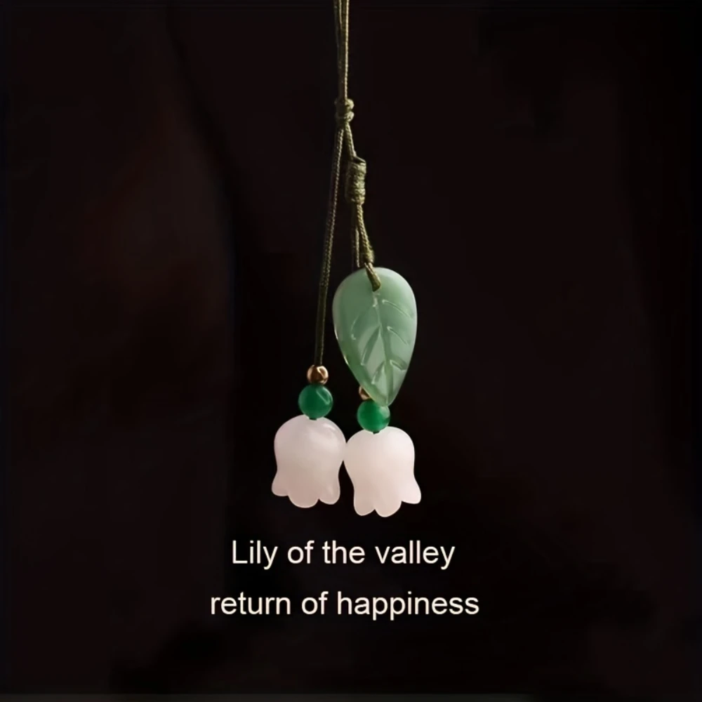 Lily Of The Valley First Handed Flower Mobile Phone Lanyard Pendant Ornament