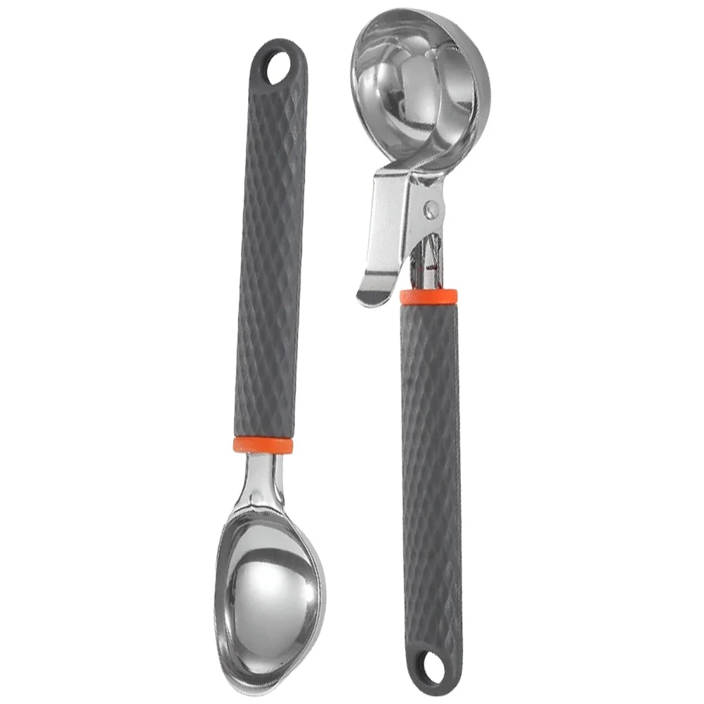 

2Pcs Stainless Steel Melon Baller Scoop Silicone PP Ice Cream Dessert Ball Maker Fruit Scooper Kitchen Tool Ice Cream Scoop