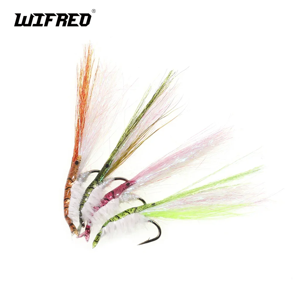 

Wifreo 4pcs Ice Dubbing Shrimp Fly Scud Fly For Trout Bass Redfish Bonefish Saltwater Carp Fishing Lures Baits Fishing Tackle