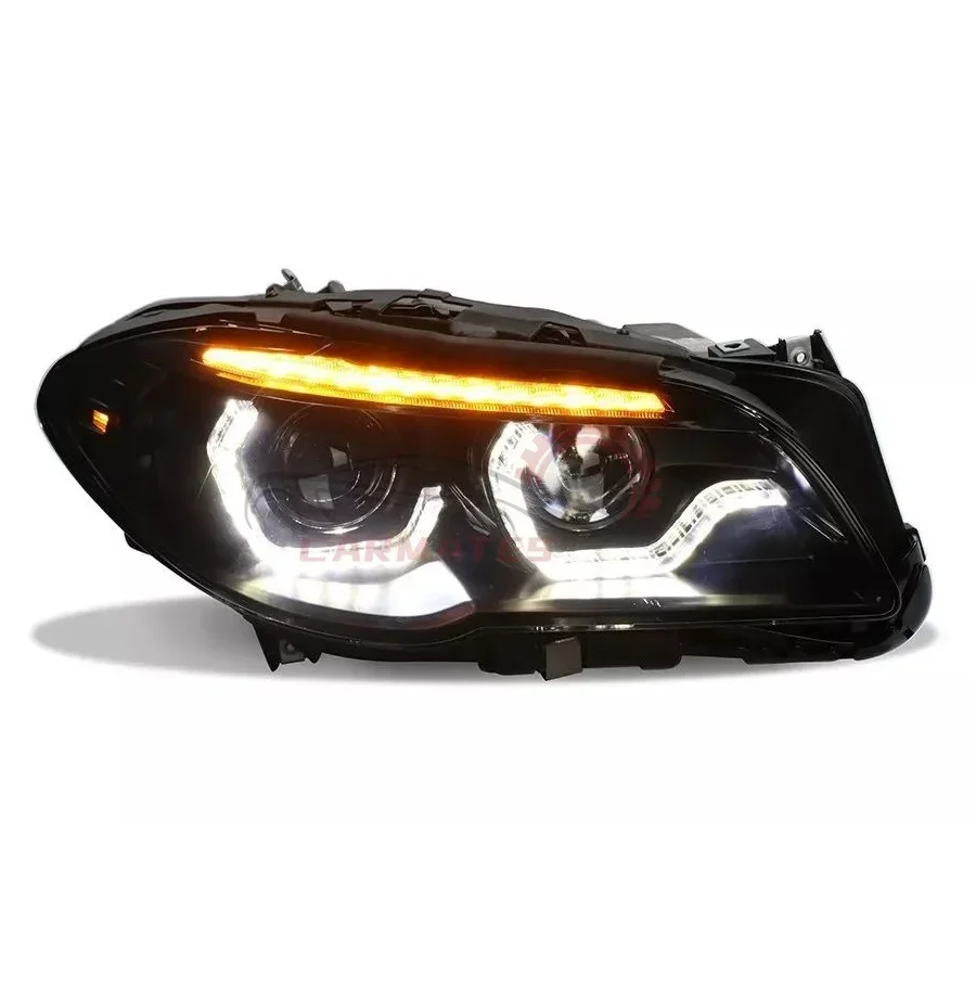 

Popular Hot sell CARMATES Hot Selling Headlight Assembly LED DRL Turn Signal Head Light For 5 Series F10 F18 HID Version 2011 20