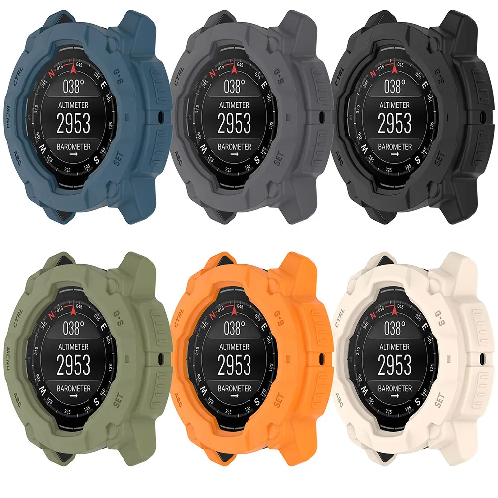 TPU Case Cover For Garmin Instinct 3 45mm 50mm Bumper Protective Shell Silicone Case For Garmin Instinct 3 Protector Frame