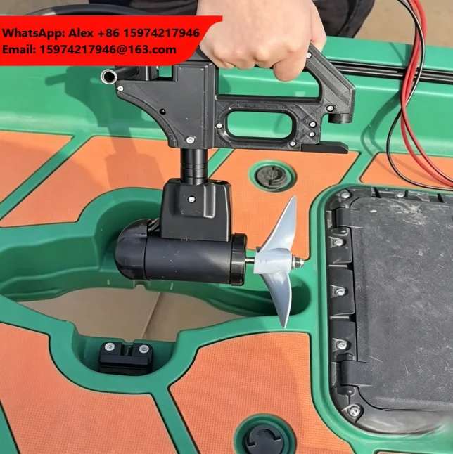 Yak 12V 24V Electric Brushless Motor Pedal System Handle Control High Thrust Kayak Boat Propeller Can Backward With Fixing Parts