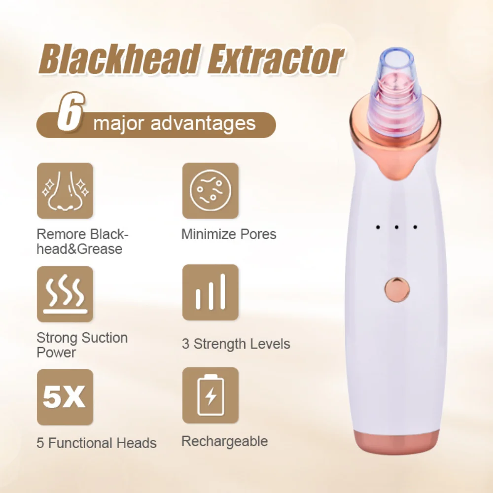 2025 Nieuwe elektrische poriënreiniger en mee-eterverwijderaar - Diep reinigend vacuümapparaat voor gezichtsverzorging Gezichtsverzorging Gereedschap Geschenken