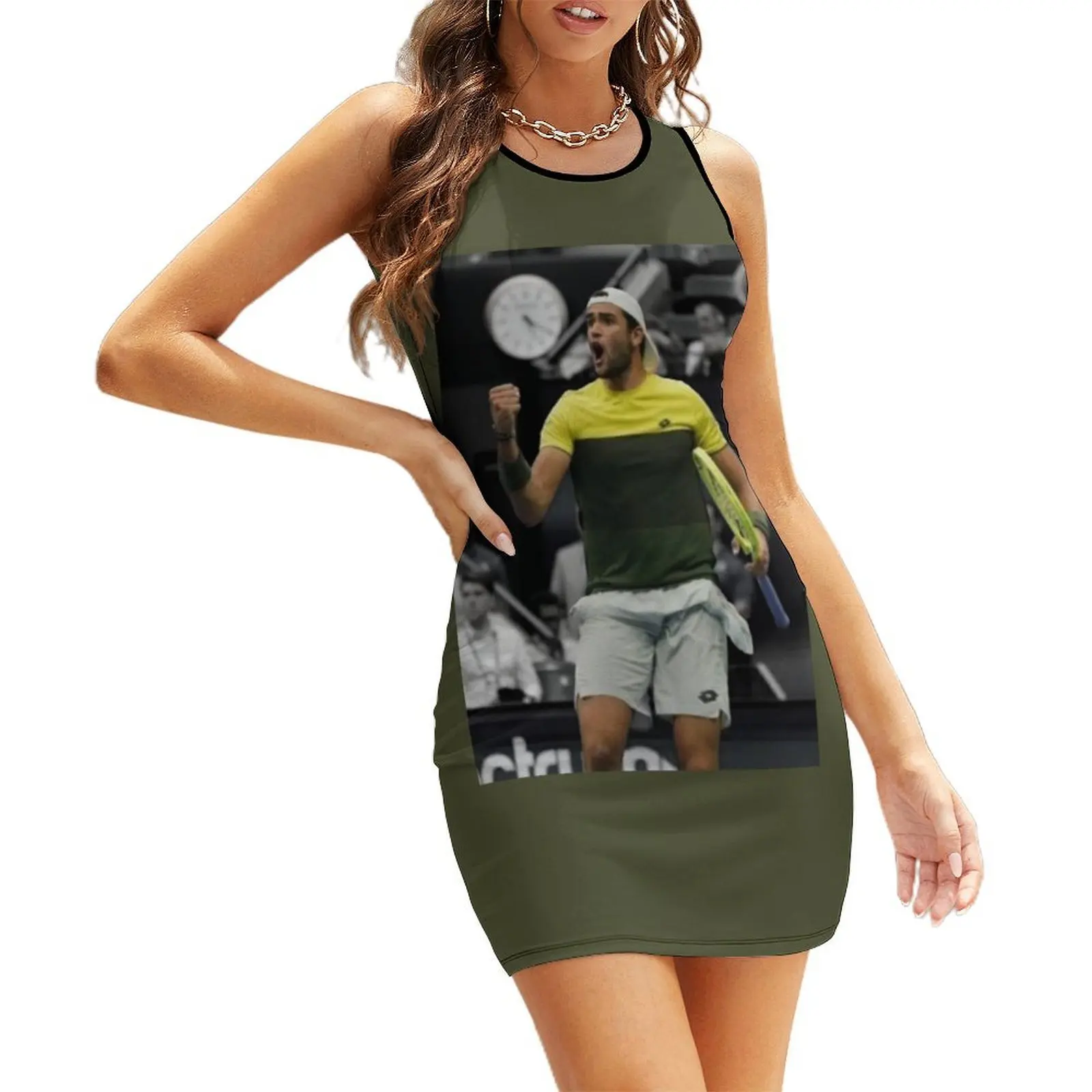 

Matteo Berrettini Sleeveless Sundress evening dress women wedding guest dress 2025 Clothing female