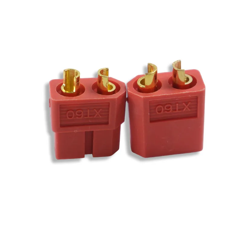 5Pcs XT60 Red Adapter Male Female Bullet Connectors Plugs XT60 for RC Lipo Battery Electrical Connector Wire Cab Expand DIY PINK