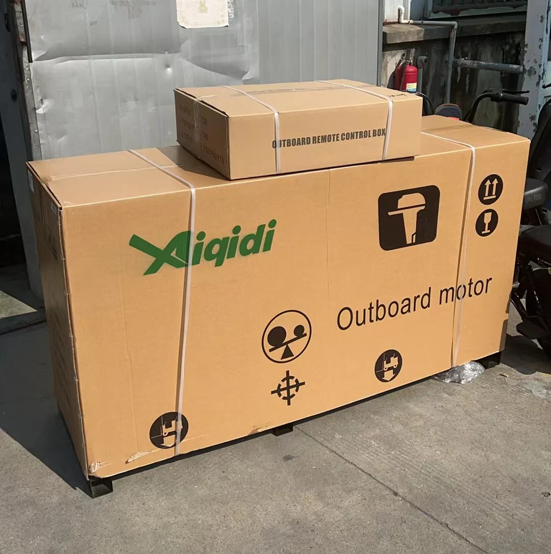 Aiqidi 4-Stroke Fuel Boat Engine 60hp Front Control 44.1kw Hydraulic Steering Outboard Motor