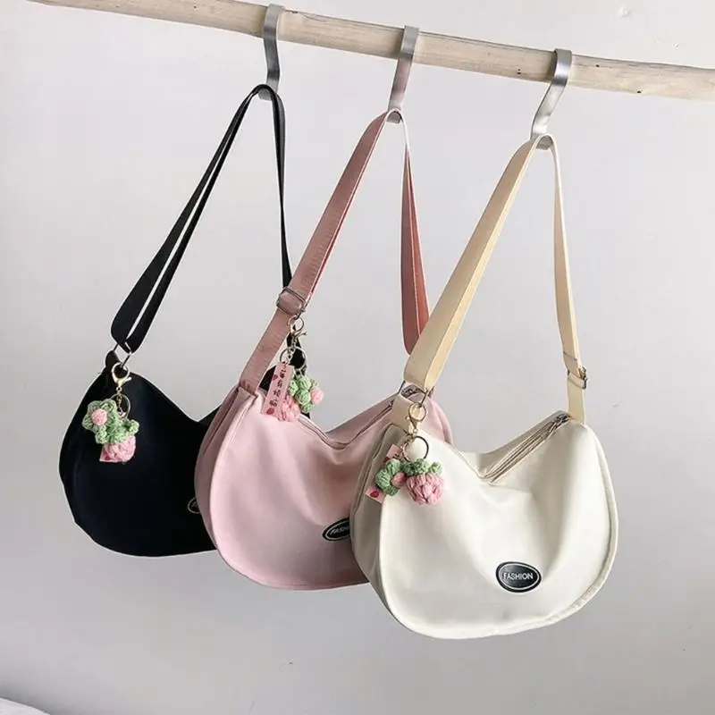 

Fashionable Women Crossbody Bag Spacious Fashion Canvas Shoulder Bag with Adjustable Strap for Daily Use and Shopping 547A