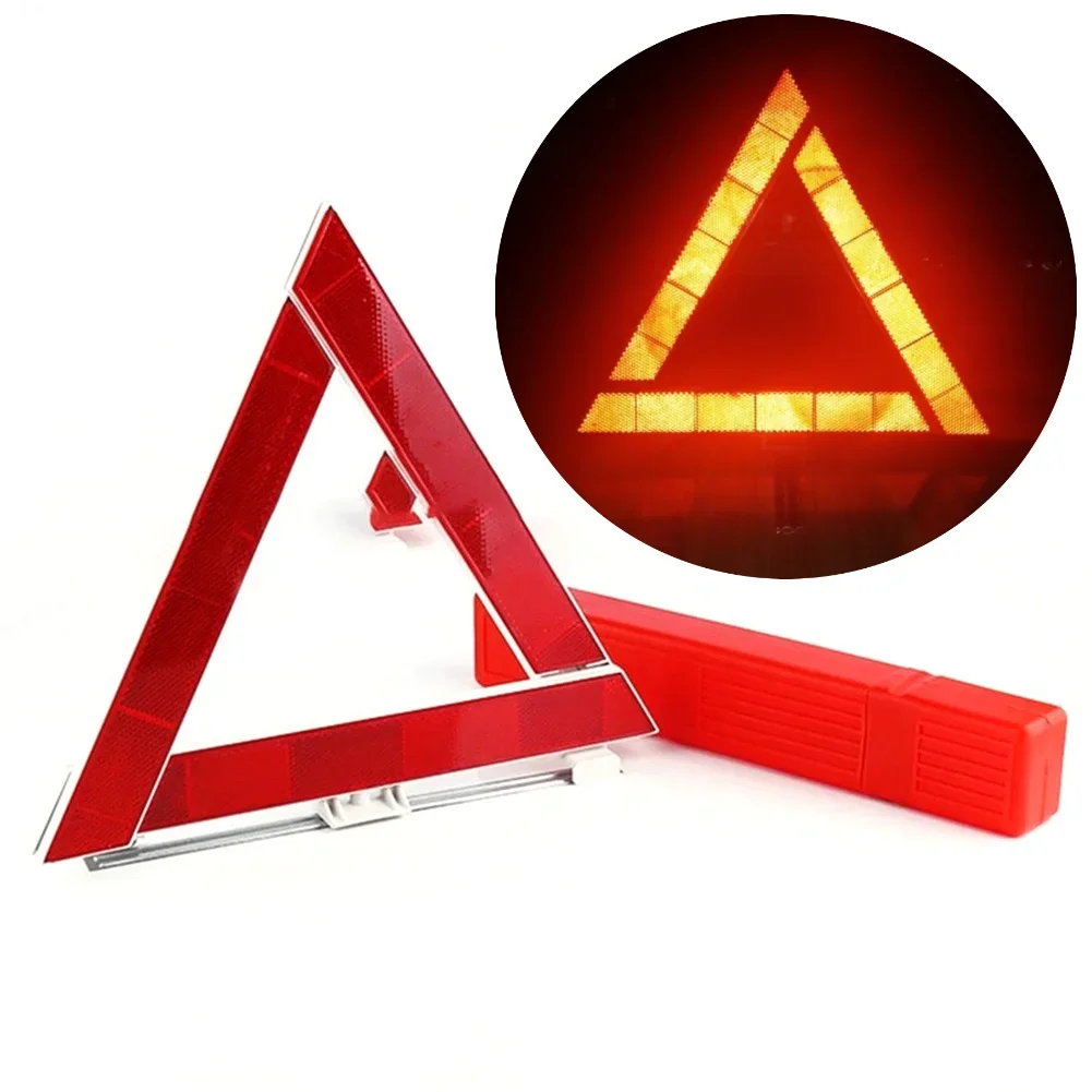 حامل ثلاثي القوائم للسيارة، عاكس لعلامة التوقف، مثلث تحذير انهيار الطوارئ، ملصق عاكس أحمر، حامل ثلاثي القوائم لخطر السلامة Amagi #1