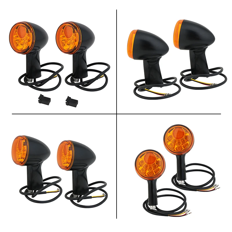 Motorcycle Rear LED Indicator Brake Running Light Turn Signals For Harley Sportster XL883 XL1200 72 48 1992-UP