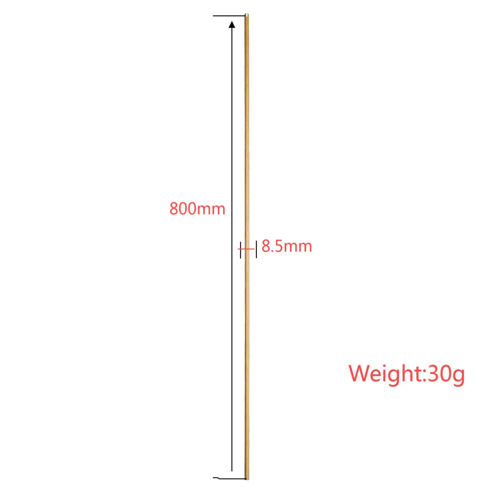 Boogschieten Houten Pijlpaal Diameter 8.5Mm Lengte 800Mm Diy Pijlen Schachten Voor Schieten Jacht Beginners Praktijk