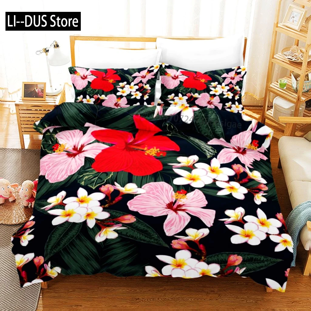 الأزهار غطاء لحاف الربيع الملونة زهرة نمط التوأم طقم سرير للأطفال المراهقين الكبار ستوكات مزدوجة الملكة الملك غطاء لحاف