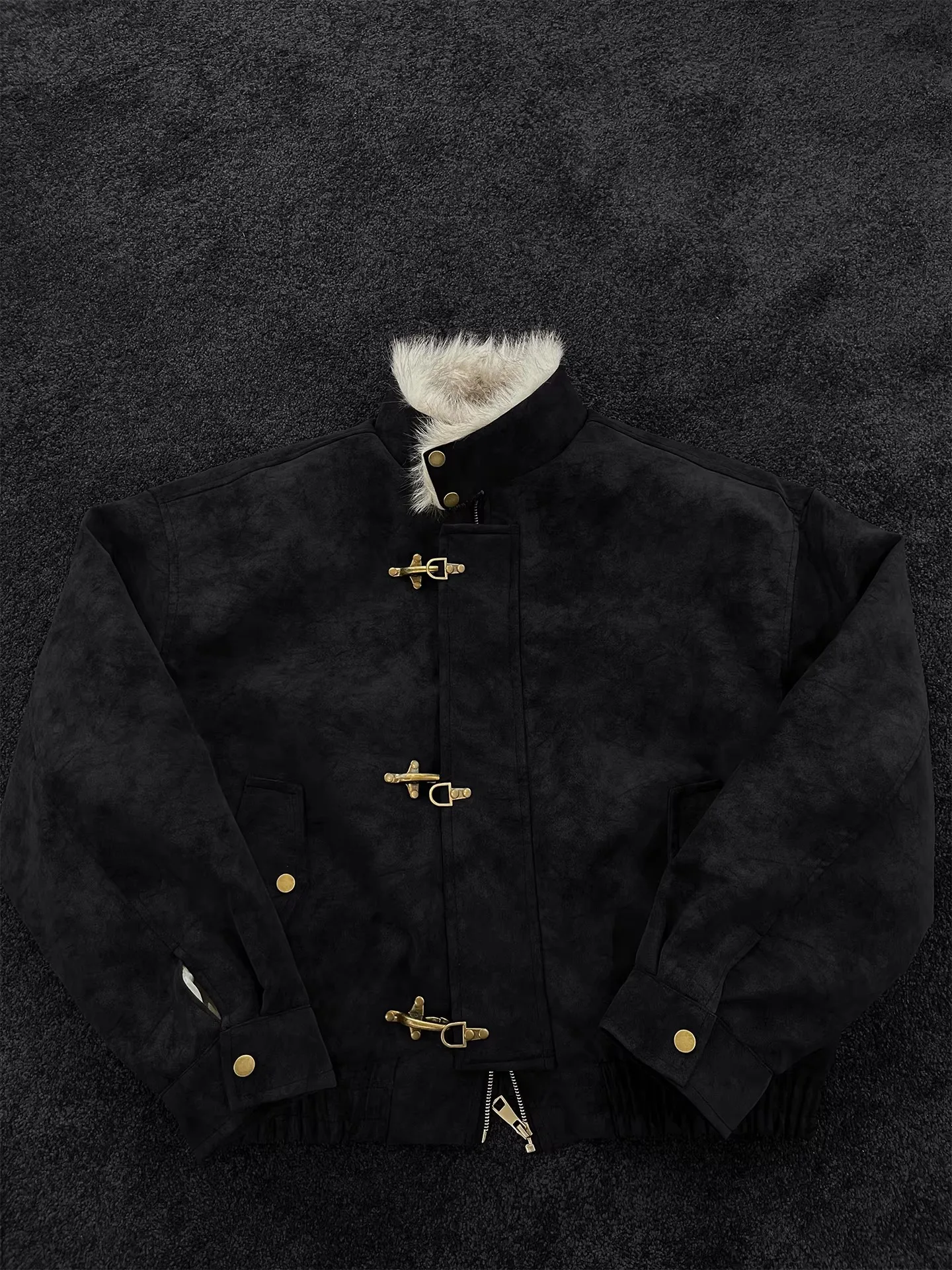 

Winter Thiened Stand Collar Plane Bule Design Women's Jaet Mountain Eagle Cotton Coat Warm Leather Jaet Trendy