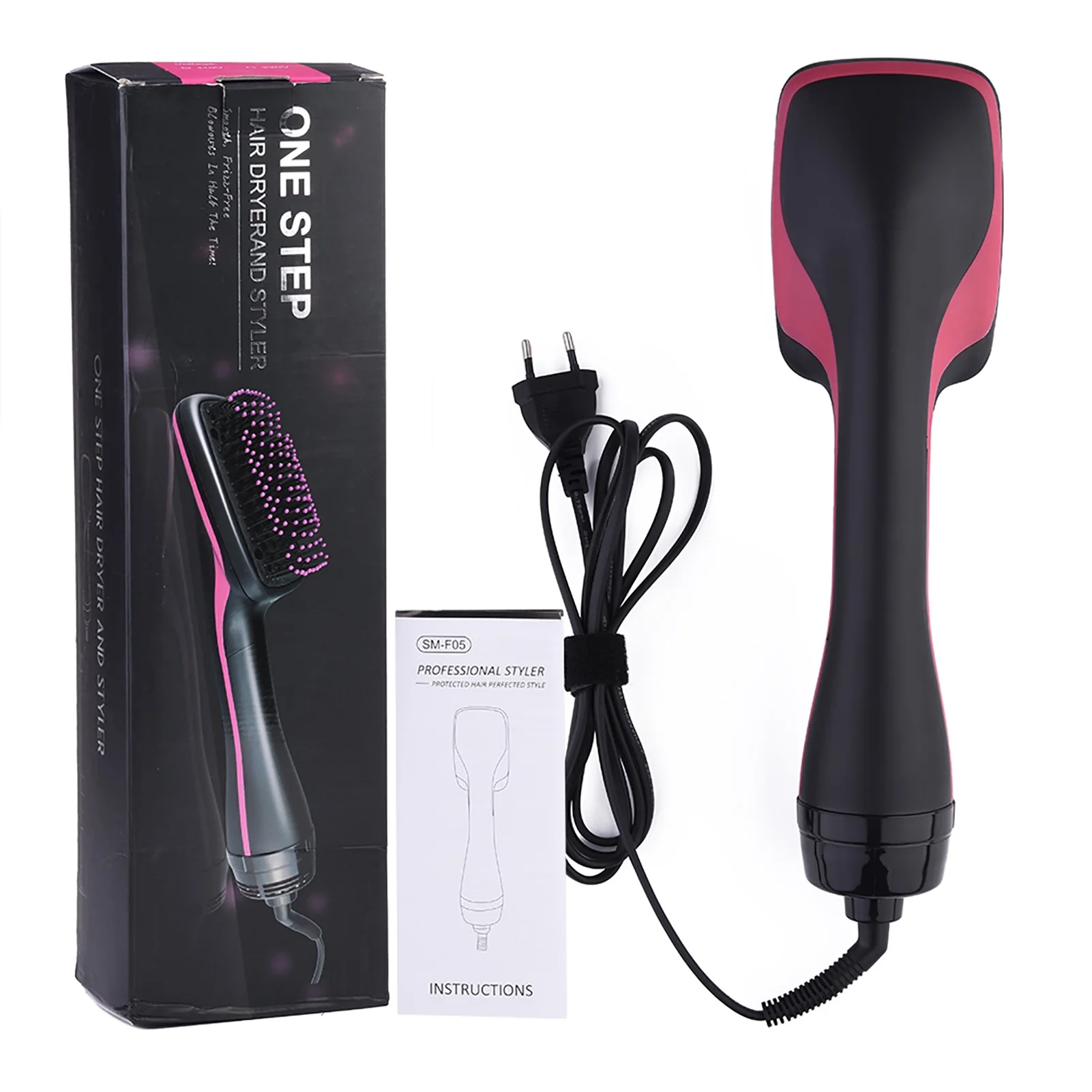 2 in 1 Multifunctional Hair Blow Dryer Anion Hair Dryer Brush Comb Styler Hairdressing Tool Hair Beauty Tool