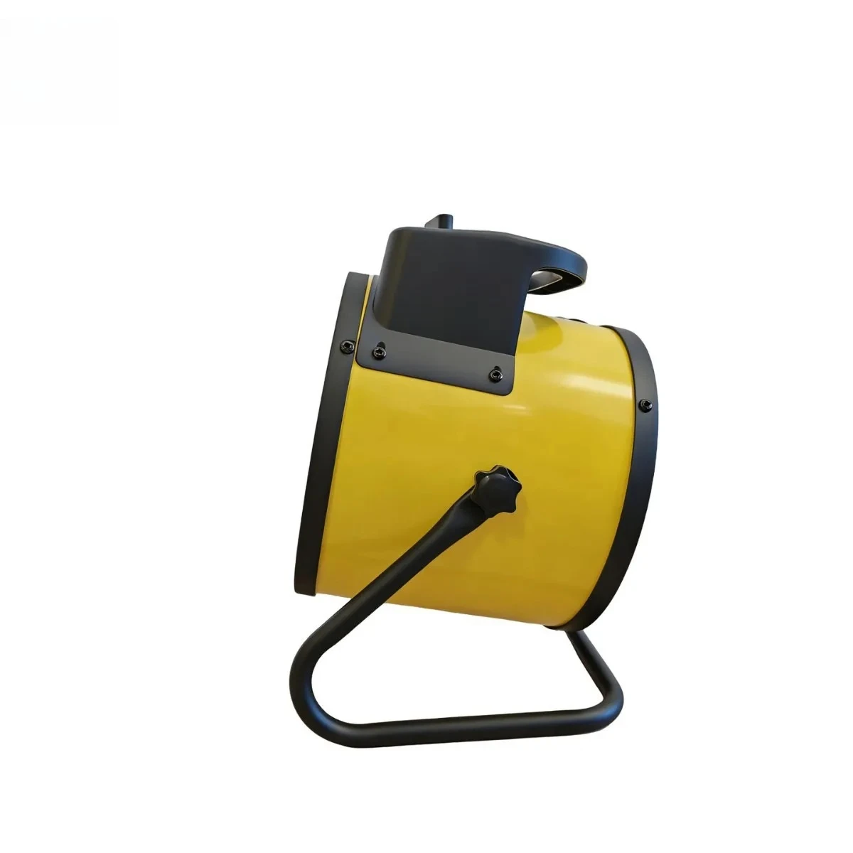 Utility Mini Cannon Household Heater Yellow PTC Ceramic Space Heater With Cat‑Eye Appearance