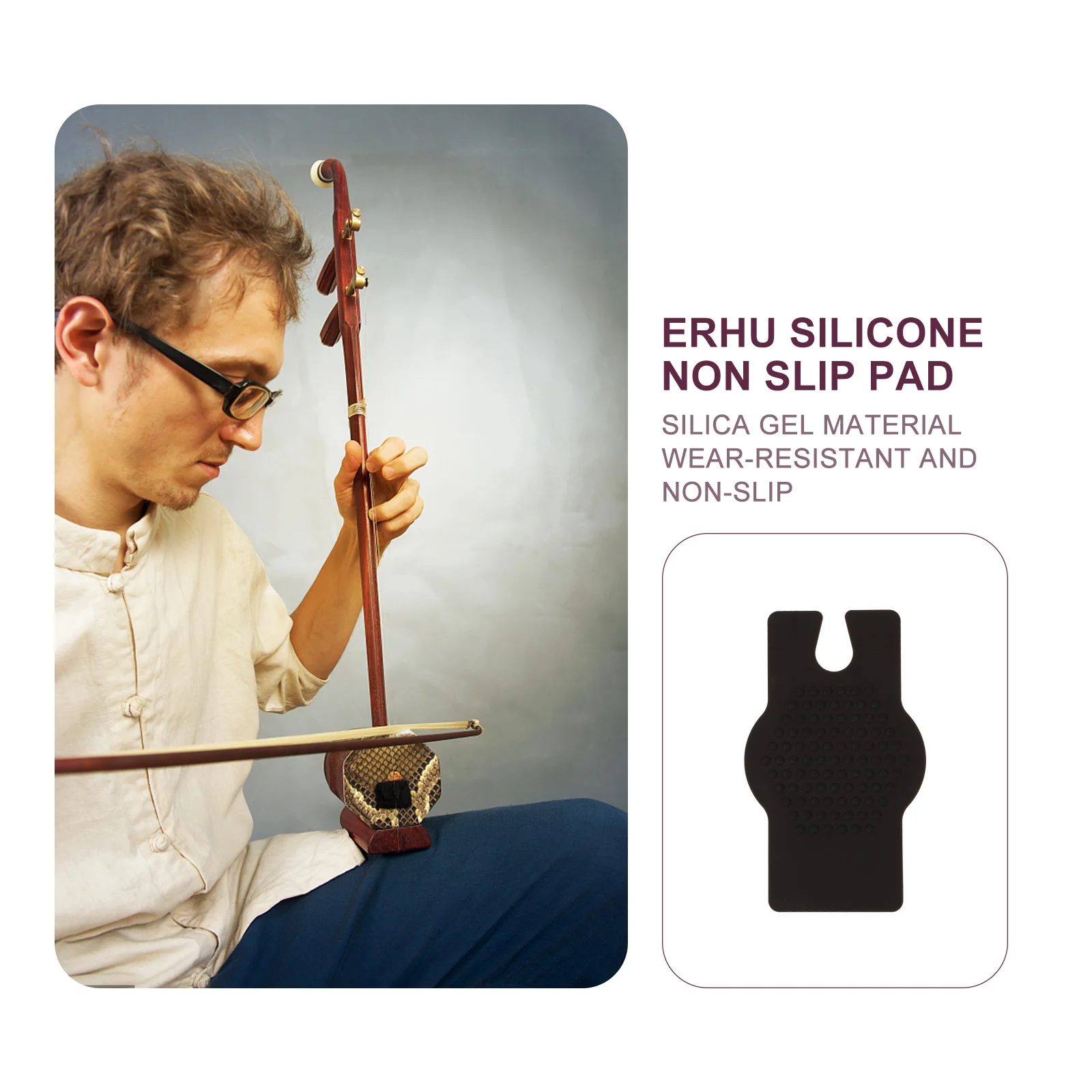 

Erhu Nonslip Mat Erhu Nonslip Cushion Erhu Anti-skid Pad Instrument Work Mat Nonslip Mat for Erhu