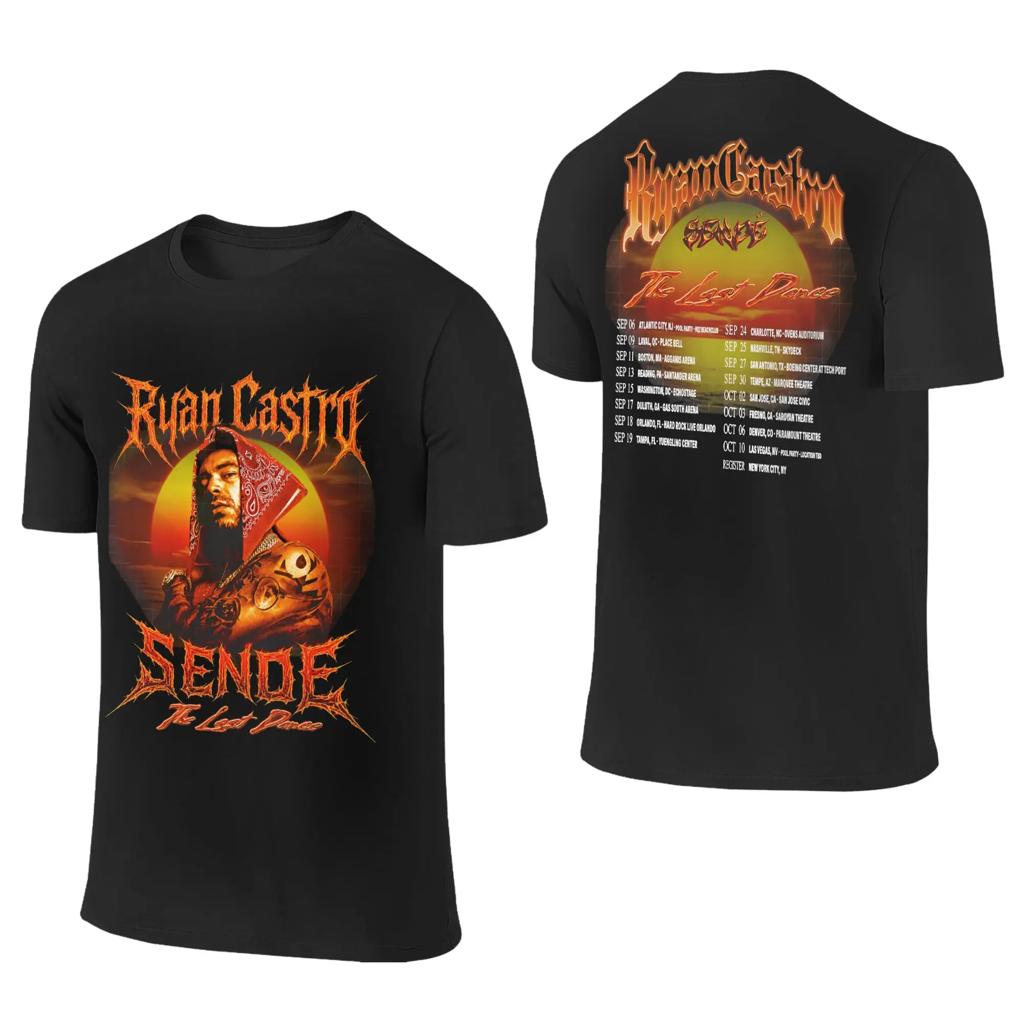 Ryan Castro Sende Latam Album Tour 2026 Graphic T Shirt Men Women  Cotton  Tee Shirt Clothes