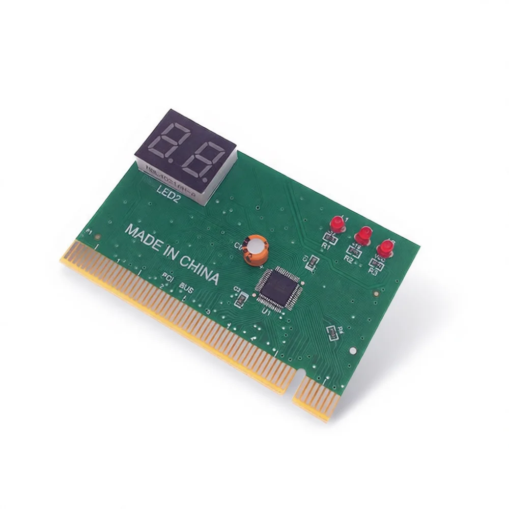 Desktop PC Motherboard Diagnostic Card PCI Analyzer Repair Tool LED Indicator 4 Bit Digital Debug Post Code Testing Card