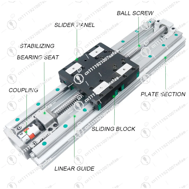 High performance semi-enclosed dust timing belt linear module custom stroke XYZ actuator