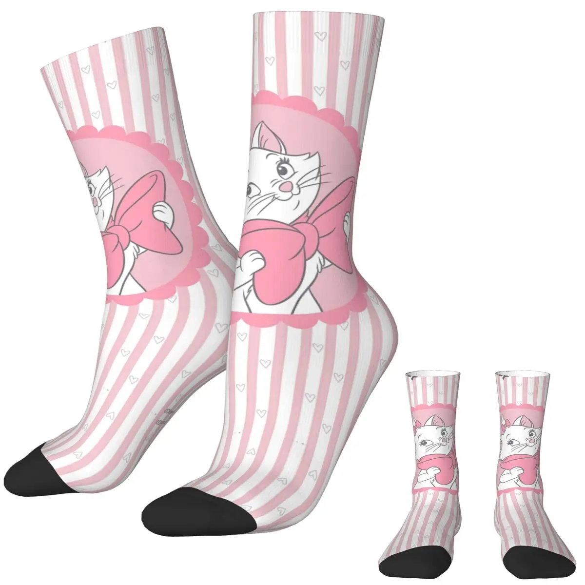 Chaussettes coordonnantes unisexes pour hommes, bas modernes, chaussettes de cyclisme, conception respirante, Marie Cat, automne