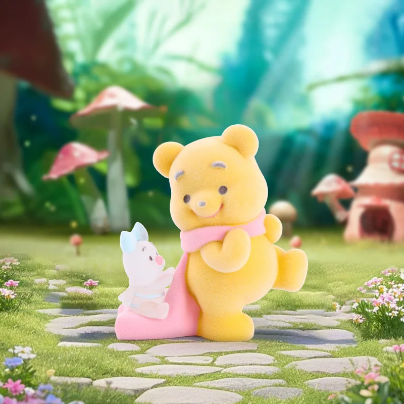 تمثال كرتوني على الجري مطيع نيني الدب أفخم يتدفقون صندوق أعمى الديكور وعاء العسل الأصفر الدب هدية صندوق غامض