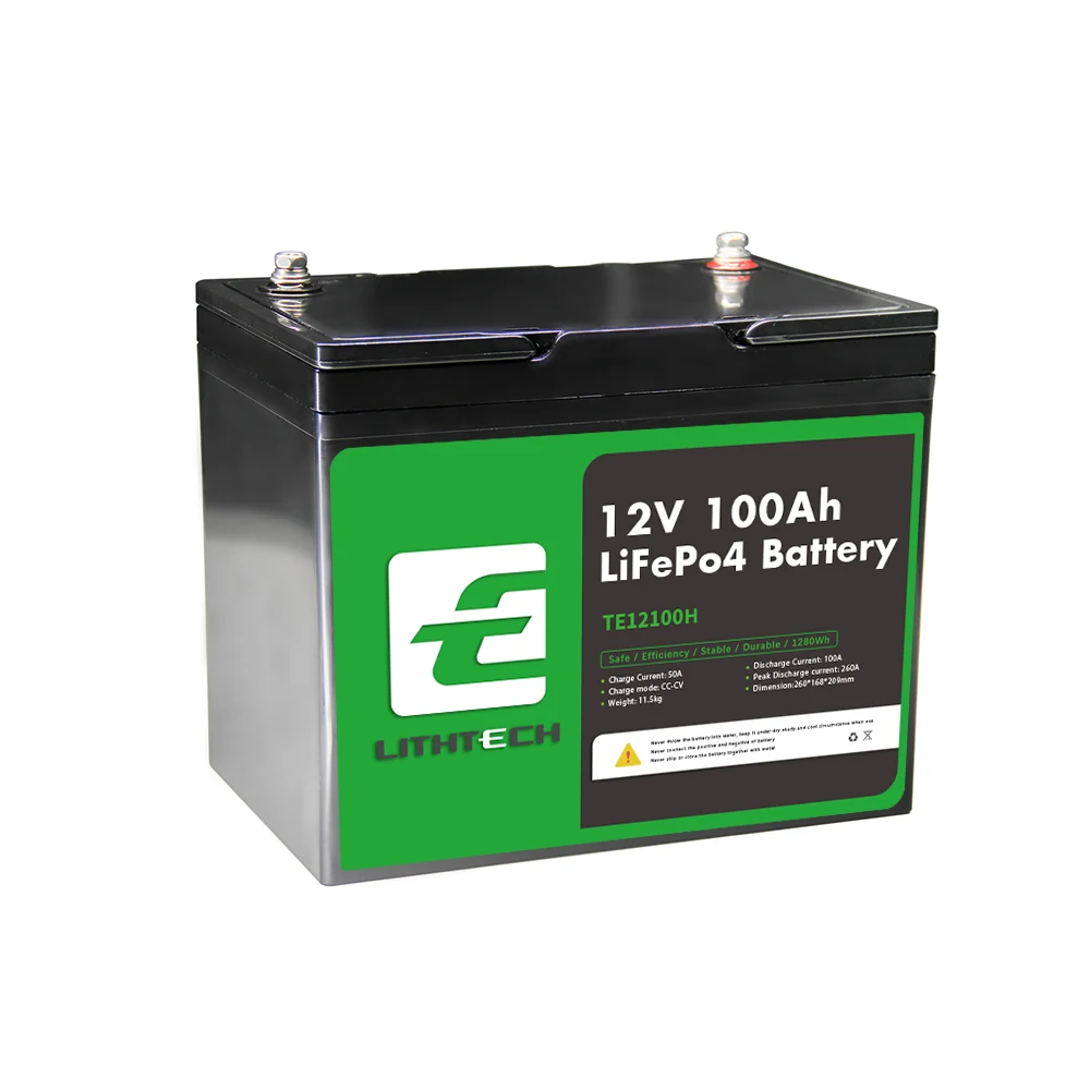 

Power 12V 100AH LiFePO4 Lithium-Eisen Phosphat Tiefe Zyklus Auto Batterie Marine Solar RV Batterie