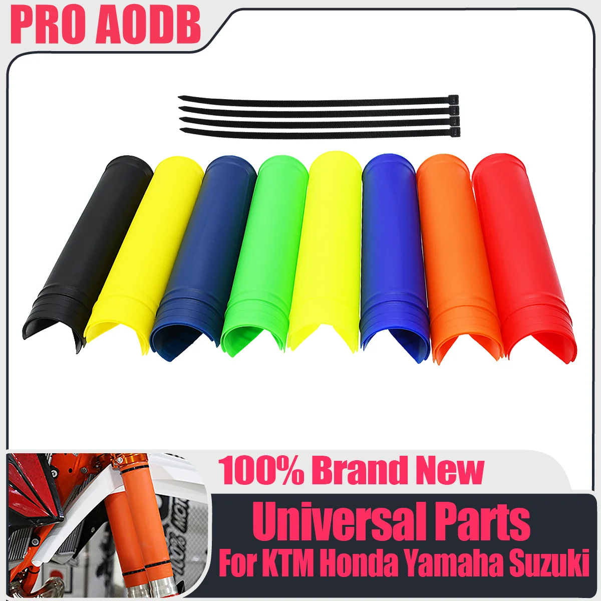 

For Honda KTM Yamaha Suzuki Kawasaki Motorcycle Universal Fork Cover Shock Absorber Guard Protector 250X 450X 150F 230F 150L 250