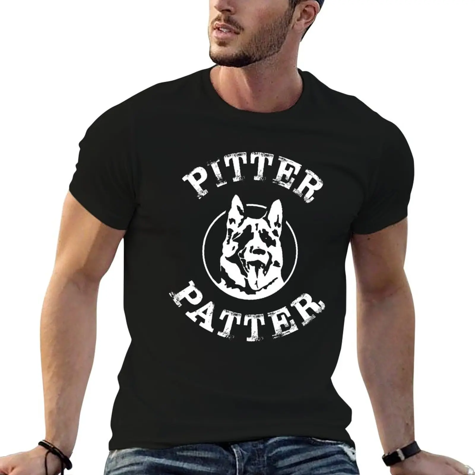Pitter Patter Let's Get At Er T-Shirt plus sizes funny shirt cotton luxury clothes men