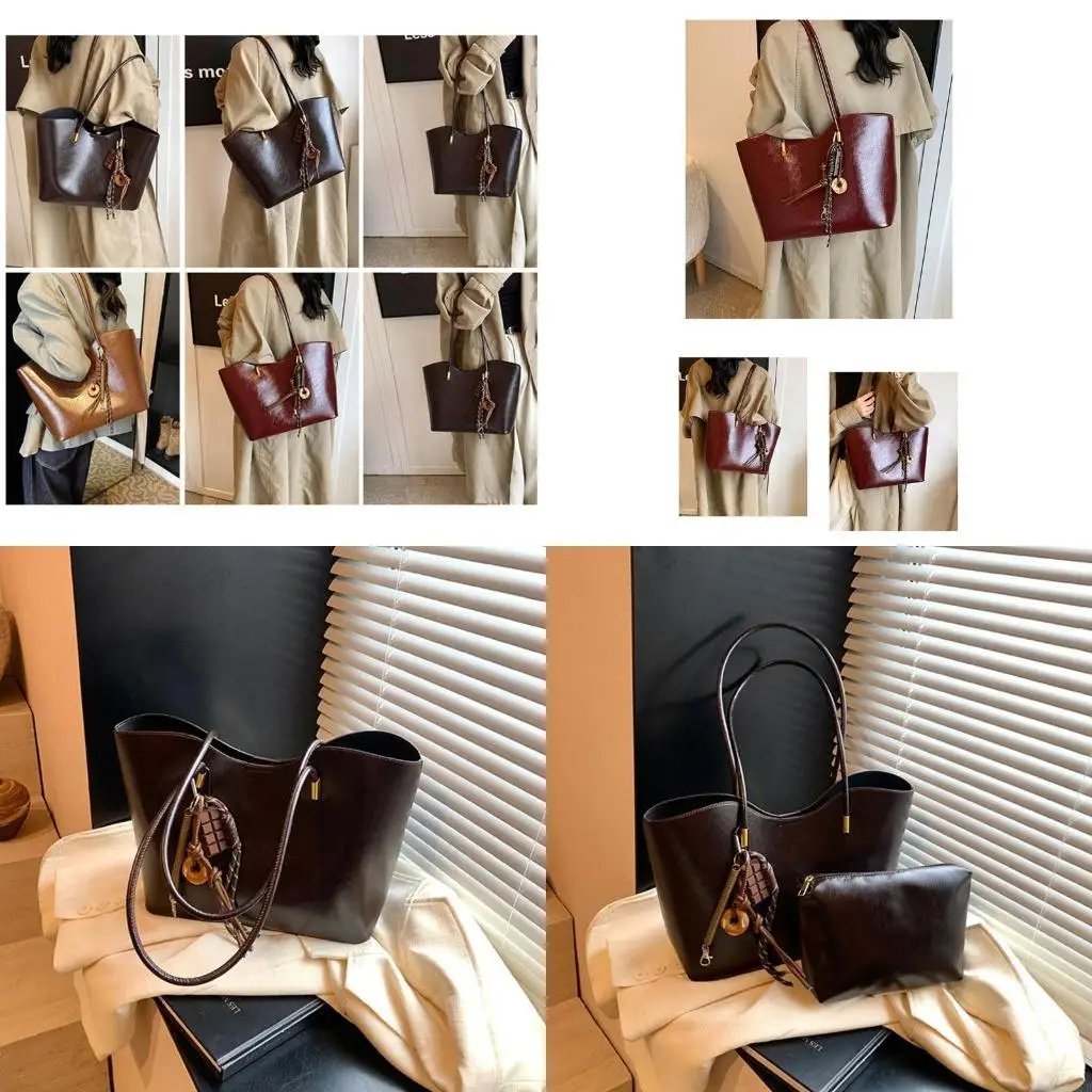 

Women's Handbag With Spacious Interior Shoulder Bag PU Leather Top Handle Purse Commuters Satchel For Various Occasion