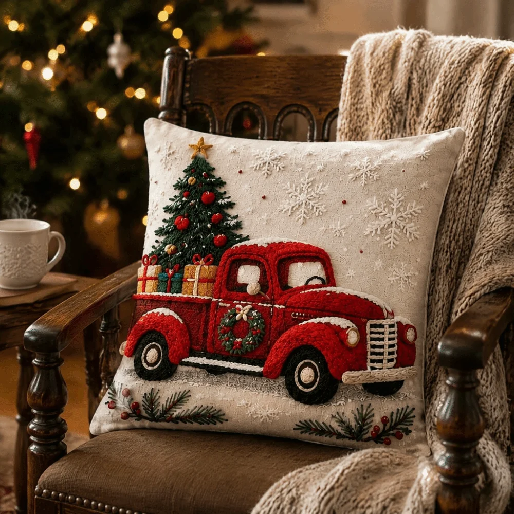 Snowman 45cm 17in 3D Illusion Christmas Pillow Covers Soft Comfortable Xmas Pillowcase Skin-friendly Cushion Cover Holiday