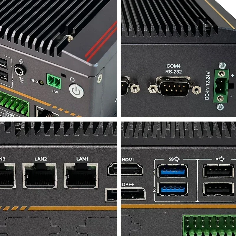 Eingebettetes Betriebssystem, hochzuverlässiges Computergerät, robust, lüfterlos, eingebetteter industrieller Mini-PC LBX-J630-D