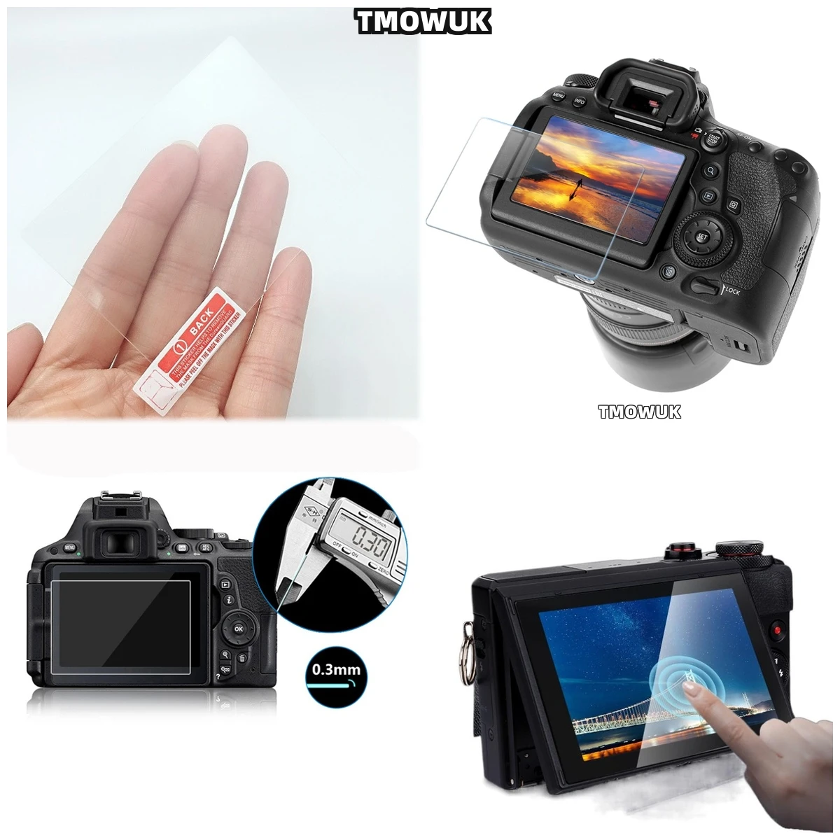 

For Canon G7X G9X G5X G7XII G9XII G5XII 9H Tempered Glass Screen Protector Full Coverage HD Clear Film