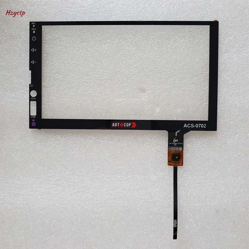 

7 Inch GT615 For Autocop Acs-0702 2Din Capacitive Touch Screen Digitizer Sensor External Glass Panel 174*100mm