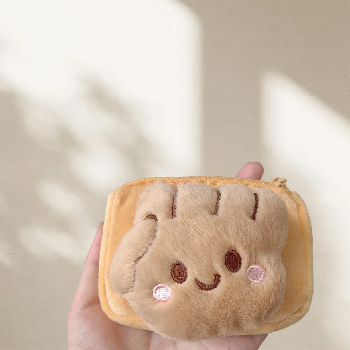 Plüsch-Münzen-Geldbörse, kreative Geldbörse, Mini-Aufbewahrungstasche, tragbare Cartoon-Geldbörse für den täglichen Gebrauch, Taschenreisen