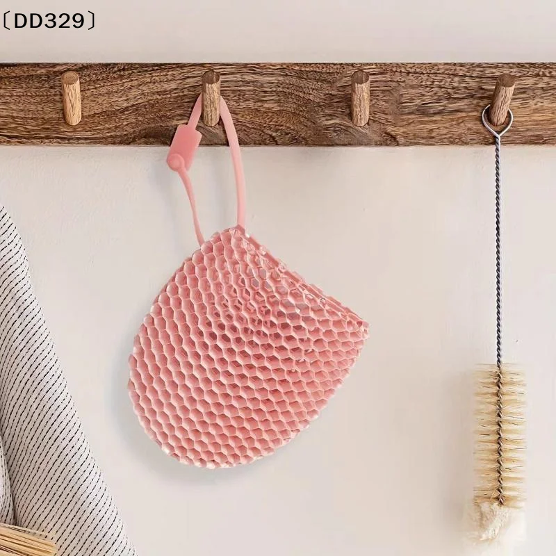 Honeycomb Exfoliating Shower Finger Caps Body Scrub Cleansing Bath Mitt Breathable Odorless Skin Care Tool Multi-ColorDD329